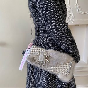 Handmade Real Mink Fur Crossbody Bag.